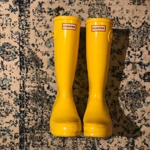 HUNTER Yellow Rainboots